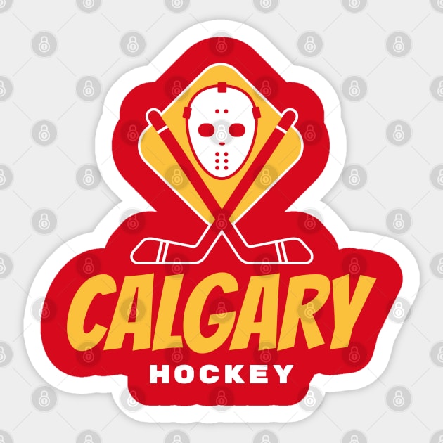 calgary flames hockey Sticker by BVHstudio